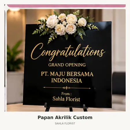 Papan Bunga Akrilik Tanjung Duren